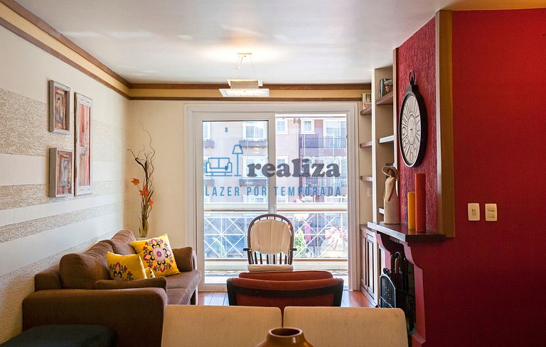 Apartamento 2 quartos no Centro de Gramado-Borges