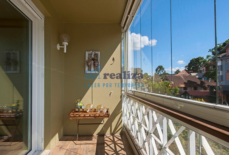 Apartamento 2 quartos no Centro de Gramado-Borges
