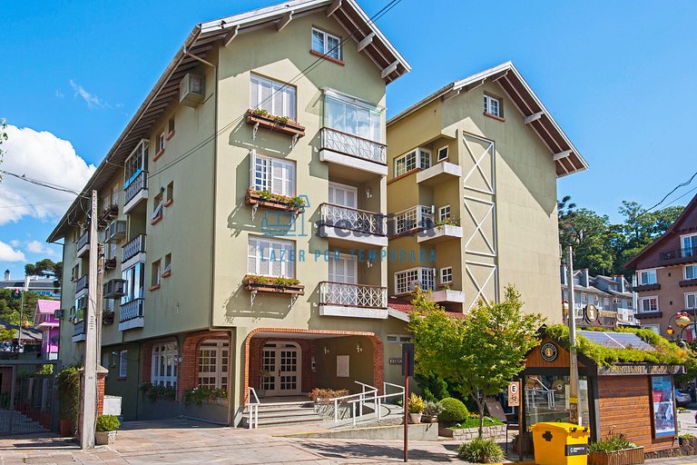 Apartamento 2 quartos no Centro de Gramado-Borges